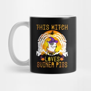 This Witch Loves Guinea Pigs Halloween (106) Mug